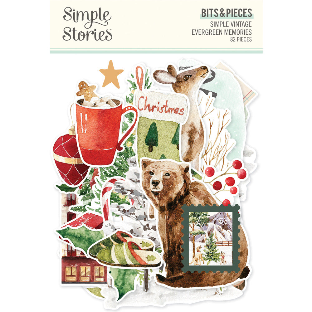 Simple Stories, Bits & Pieces, Simple Vintage Evergreen Memories