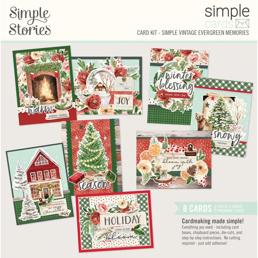 Simple Stories, Simple Cards Card Kit, Simple Vintage Evergreen Memories