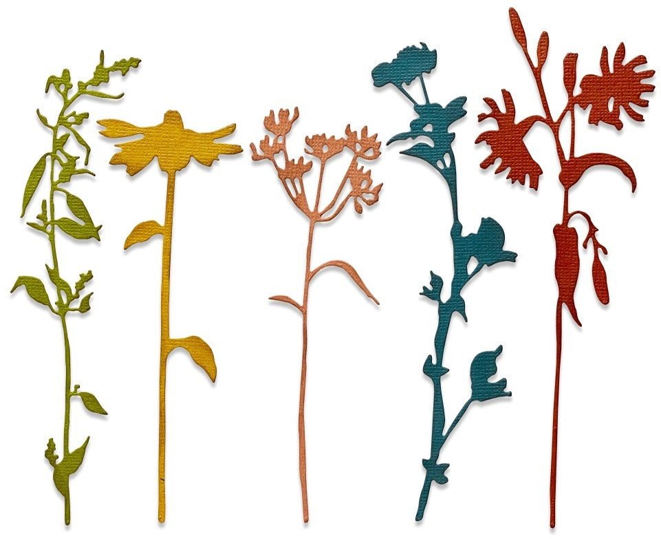 Sizzix, Dies, Wildflower Stems #3