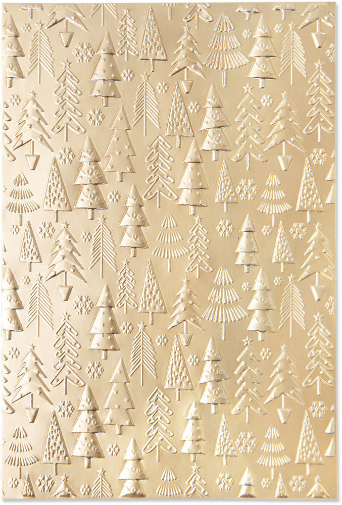 Sizzix, 3D Texture Impressions, Christmas Tree Pattern