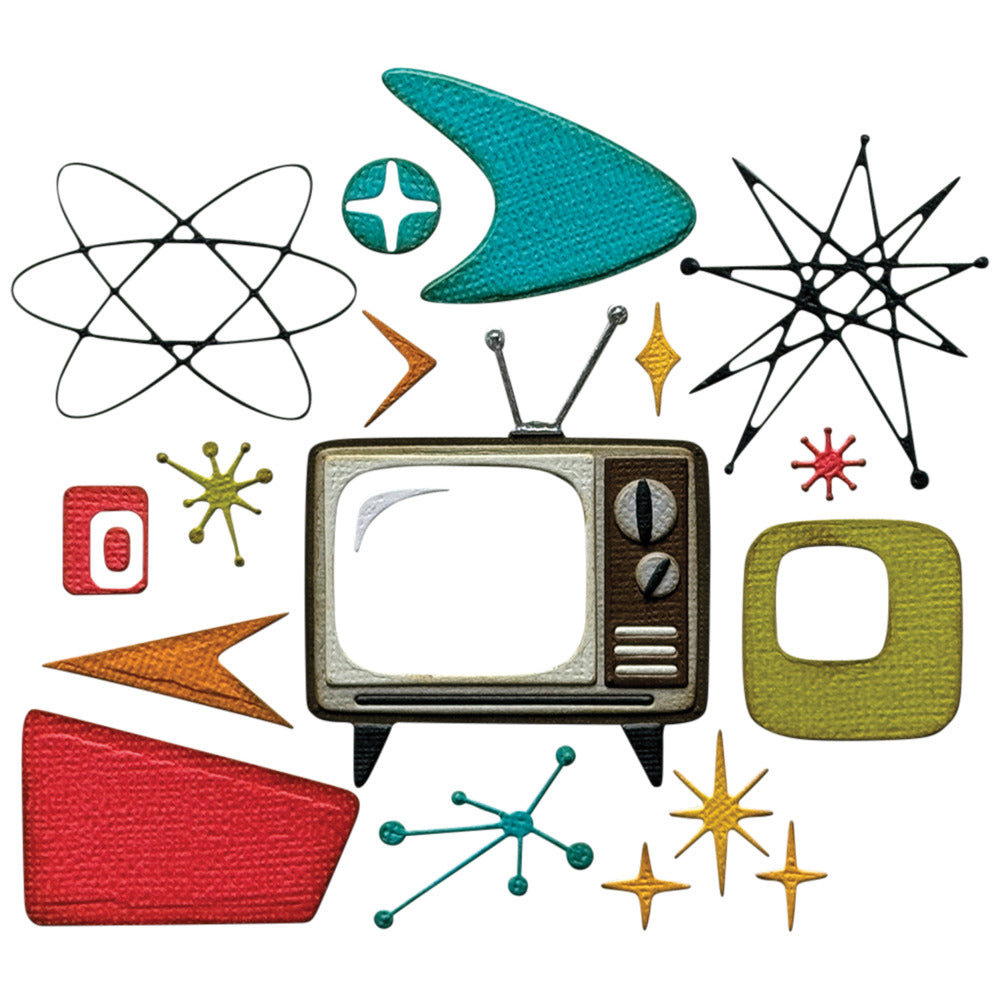 Sizzix, Thinlits; Vault Atomic Retro