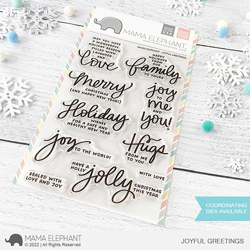 Mama Elephant, Joyful Greeting Stamp