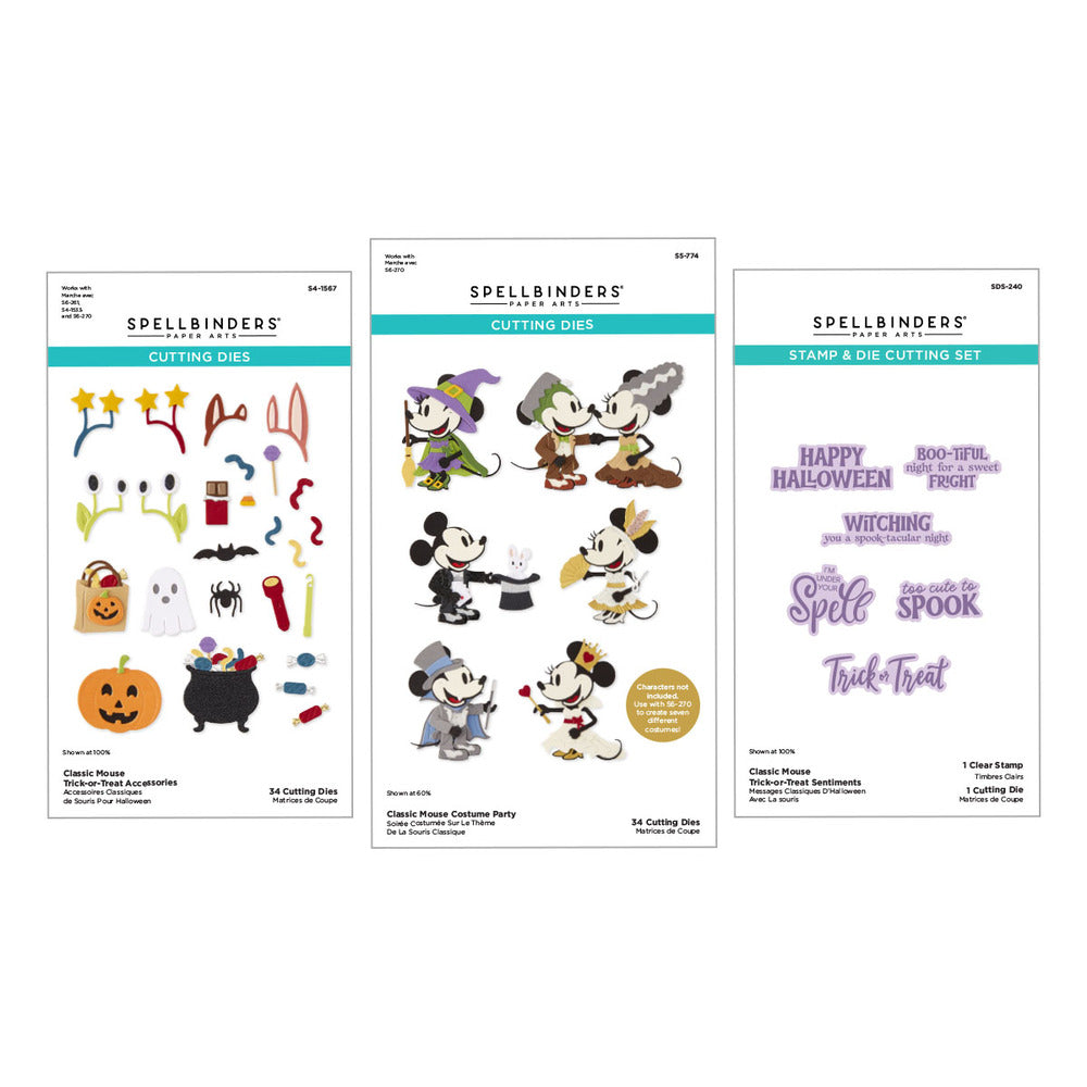 Spellbinders, I Want It All Bundle, Classic Mouse Costume Party Pre-order