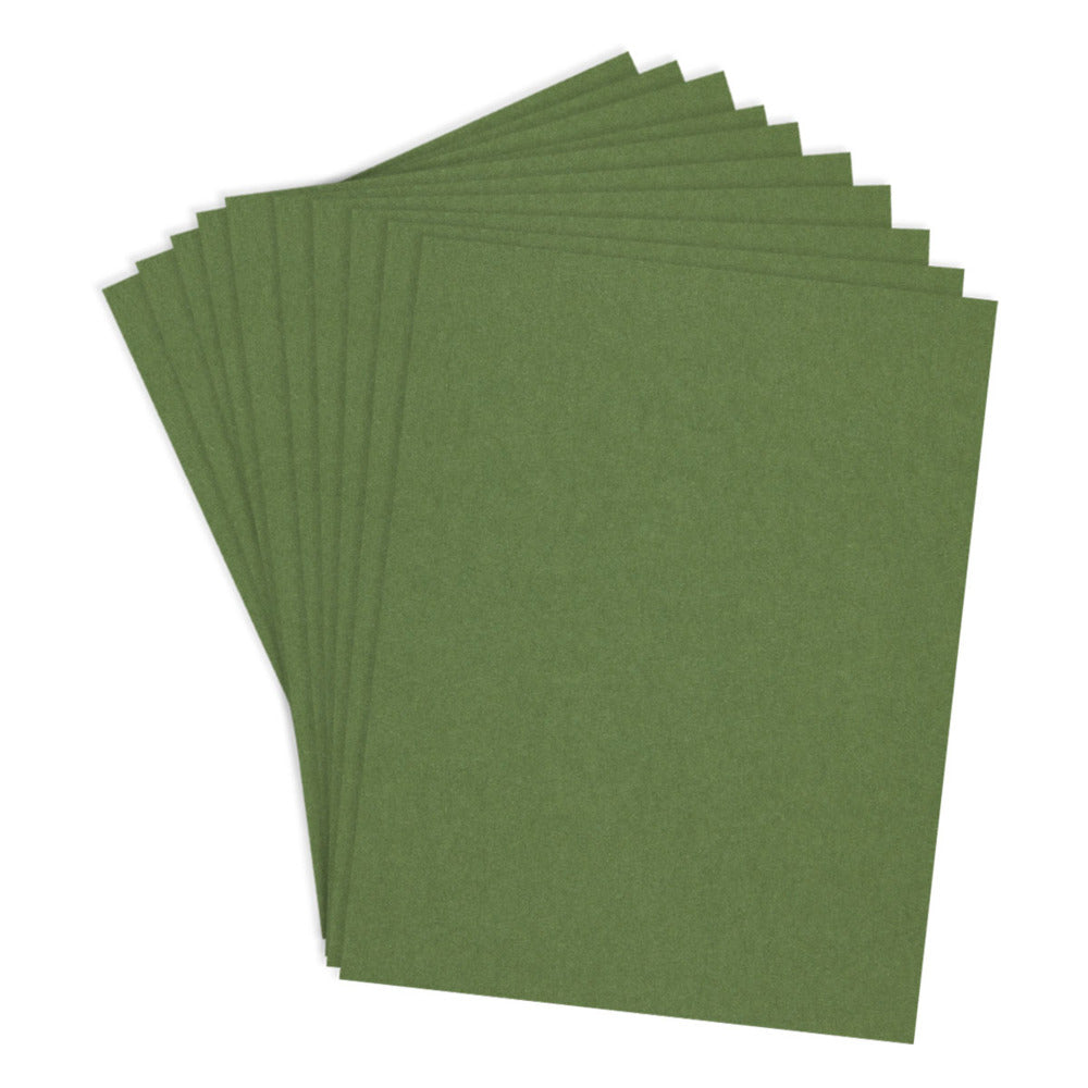 Spellbinders, ColorWheel Cardstock, Fern,  8.5x11, Pkg of 10 sheets