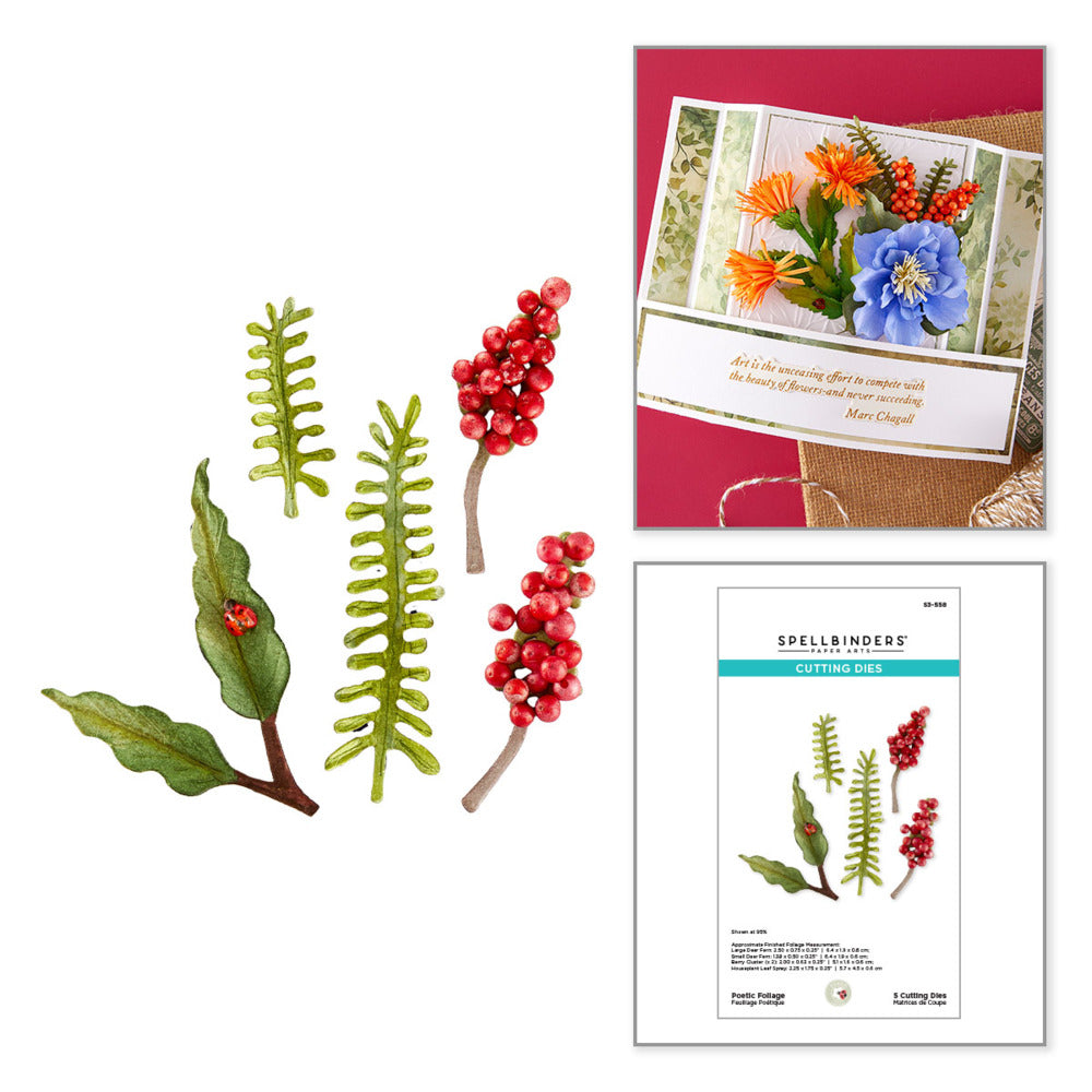 Spellbinders, Die, Poetic Foliage Pre-order