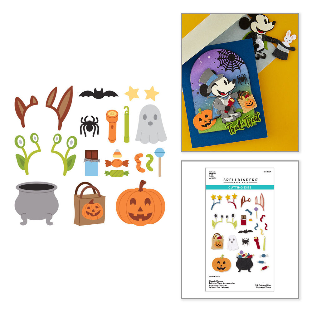 Spellbinder,Die, Classic Mouse Trick-or-Treat Accessories Pre-order