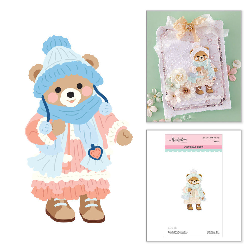 Spellbinders, Bundle up Winter Bear Die Cut