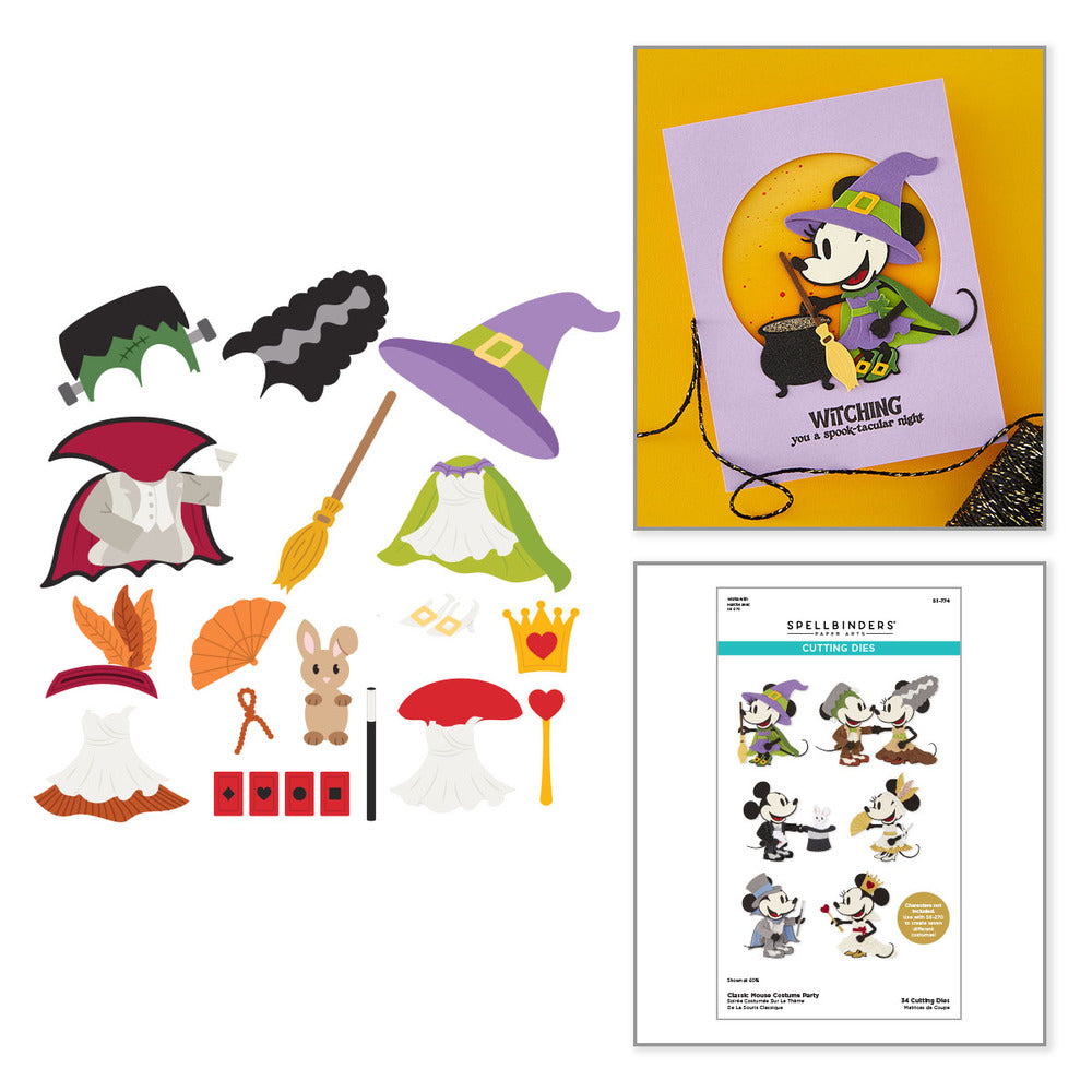 Spellbinders, Die, Classic Mouse Costume Party Pre-order