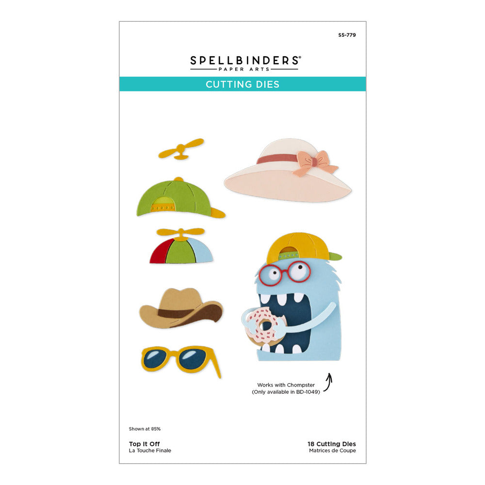 Spellbinders, Chompster Top it Off Die Cut Set Pre-order