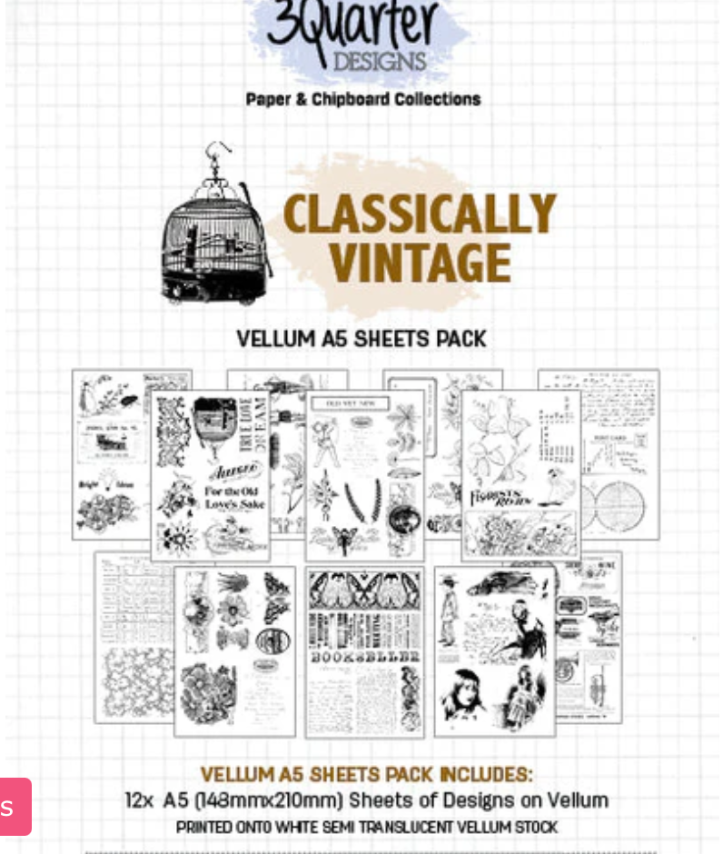 3 Quarter Designs, Classically Vintage Vellum