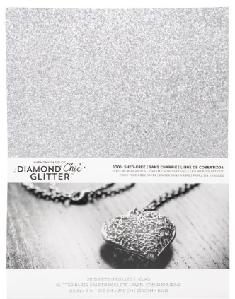 Nicole Craft Brands, Harmony Paper Company, Diamond Chic Glitter, Platinum