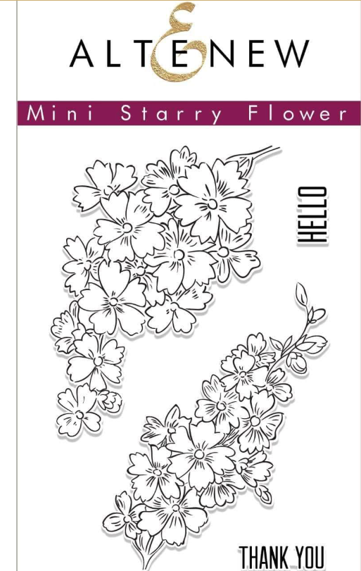 Altenew, Stamp Set, Mini Starry Flower