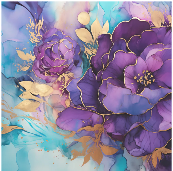 Simply Stated, 12x12 Paper, Amethyst Garden 1