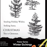 Arden Creative Studio, Clear Stamp Set 4x8, Winter Etchings