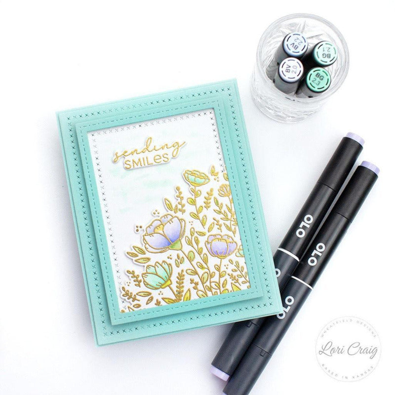 Taylored Expressions, Cling Stamp and Die, The Corner Bouquet