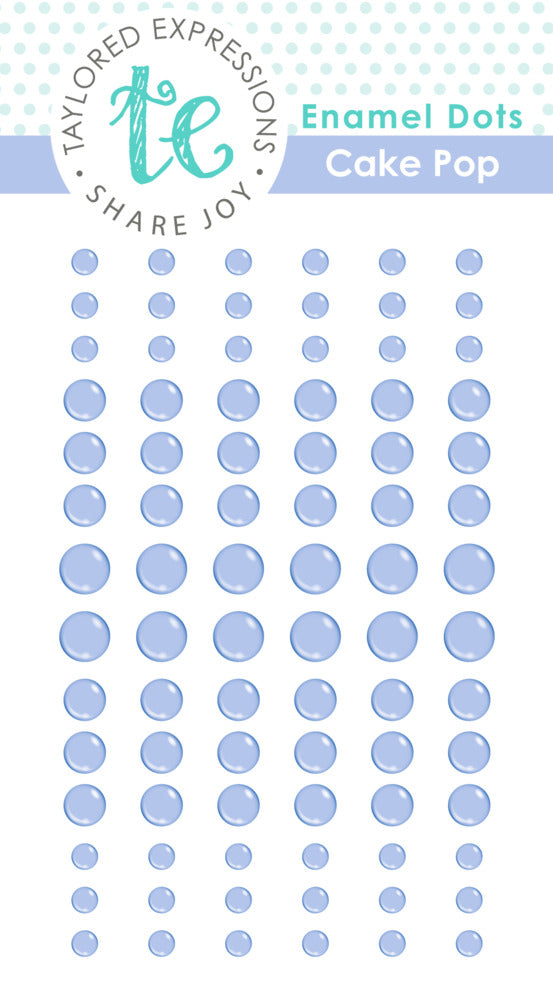 Taylored Expressions, Enamel Dots, Cake Pop (blue)