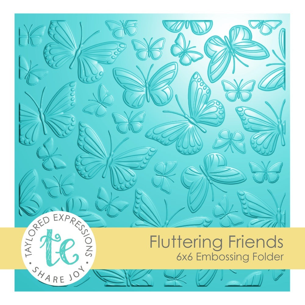 Taylored  Expressions, 3-D  Embossing Folder , Fluttering Friends