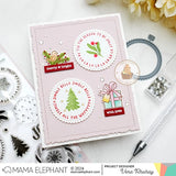 Mama Elephant, Round Tag Wishes Stamp