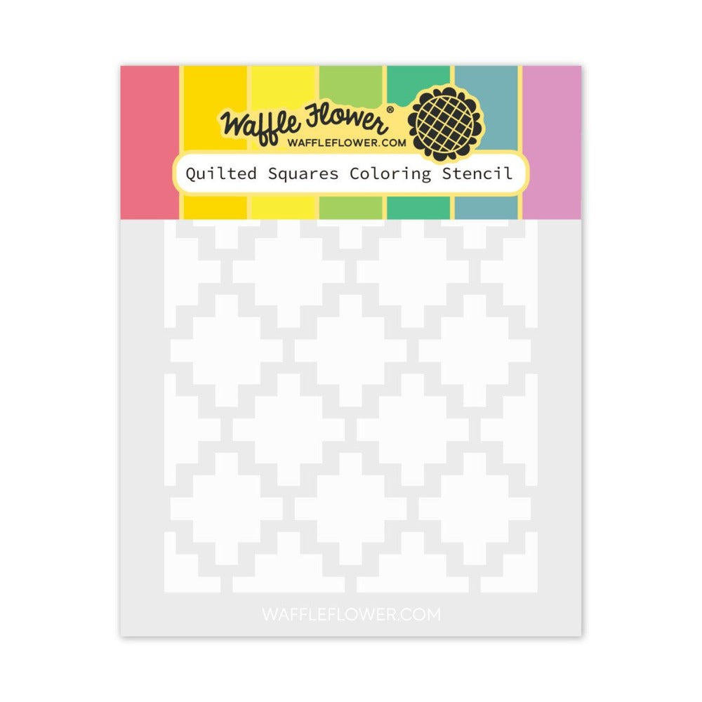 Waffle Flower, Stencil, Quilted Squares Pre-order