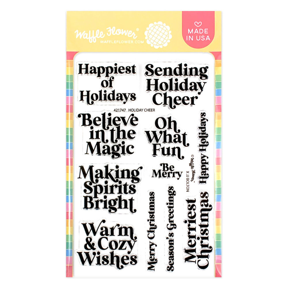 Waffle Flower, Holiday Cheer Stamp Set