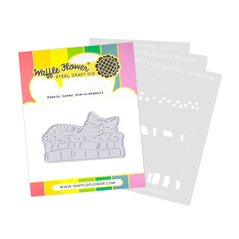 Waffle Flower, Die-n-stencil, Fabric Lover Pre-order