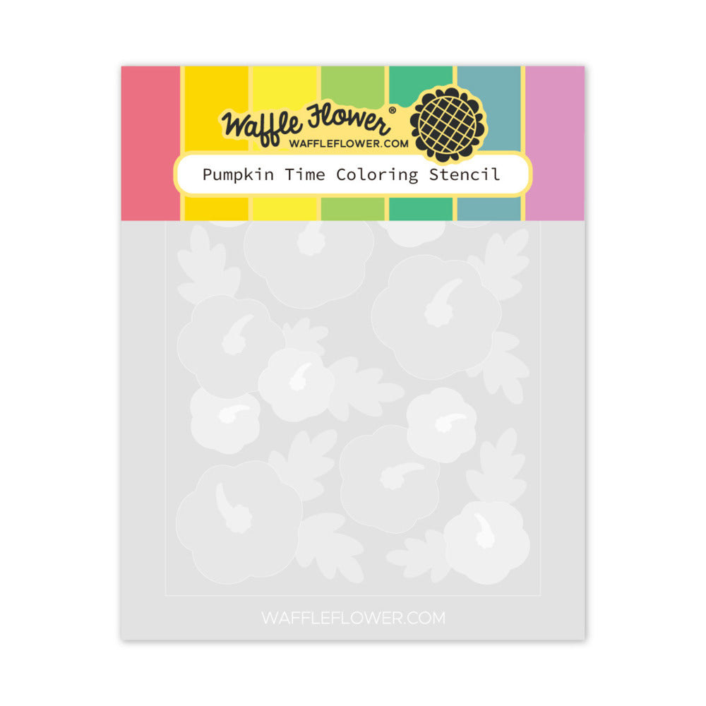 Waffle Flower, Coloring Stencil, Pumpkin Time Pre-order