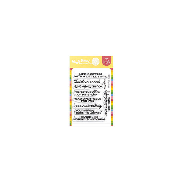 Waffle Flower, Clear Stamp, Ballerina Sentiments Pre-order