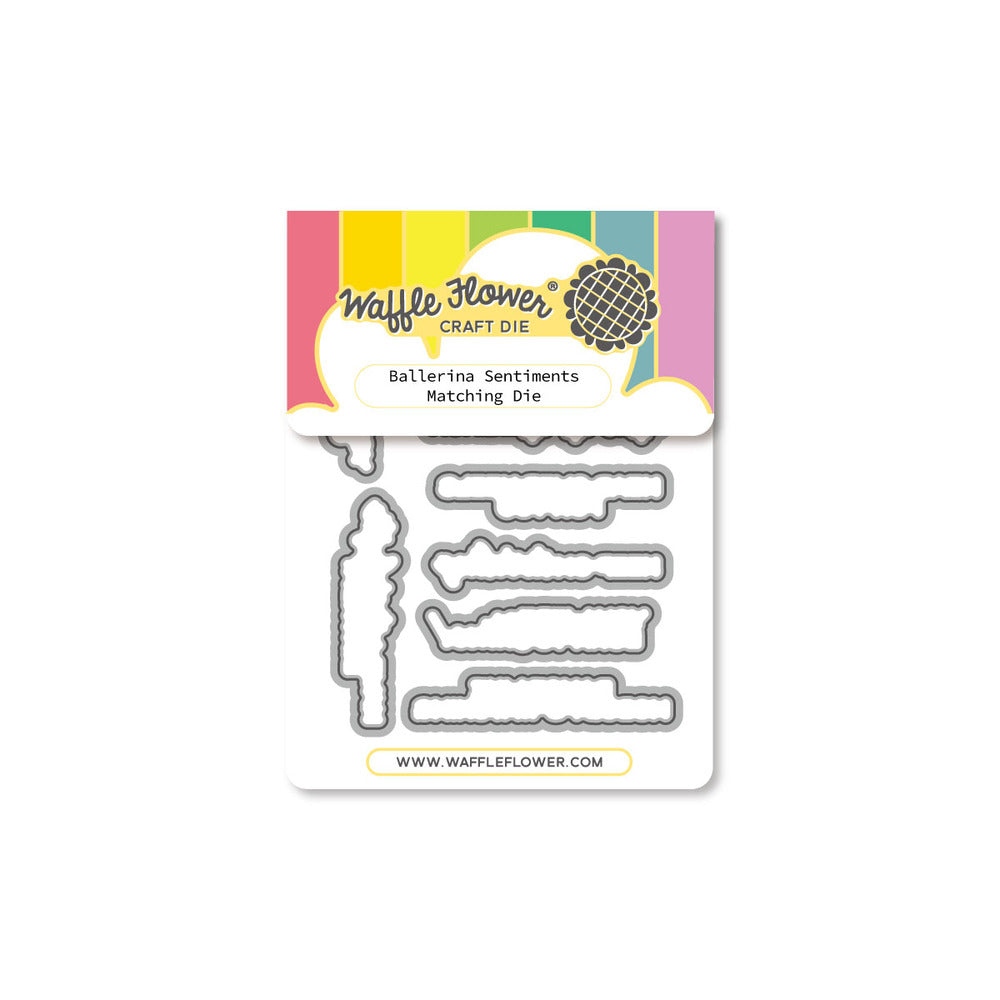 Waffle Flower, Die, Ballerina Sentiments Pre-order
