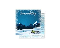 Scrapbook Customs Mountain, Snowmobiling Winter