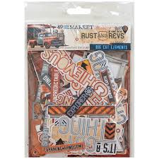 49 and Market, Rust and Revs by Dennis Bruton, Die Cut Elements