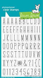 Lawn Fawn, Violet's ABCs, Stamp