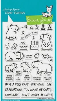 Lawn Fawn, Capybaras Stamp & Dies