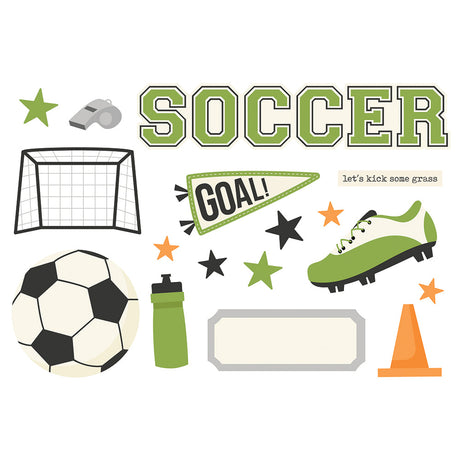 Simple Pages Page Pieces, Soccer- Simple Stories