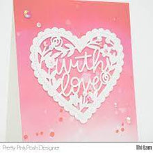 Load image into Gallery viewer, Pretty Pink Posh, With Love Shaker Die Cut
