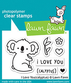 Lawn Fawn, I Love You(calyptus) Stamp