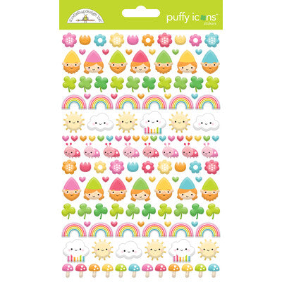 Doodlebug, Over the Rainbow, Puffy Icon Stickers