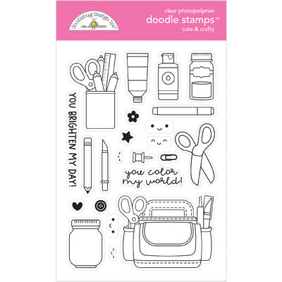 Doodlebug, Cute & Crafty , Clear & Die Set