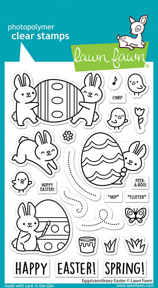 Lawn Fawn, Eggstraordinary Easter Stamp & Die Set q