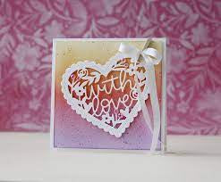 Pretty Pink Posh, With Love Shaker Die Cut