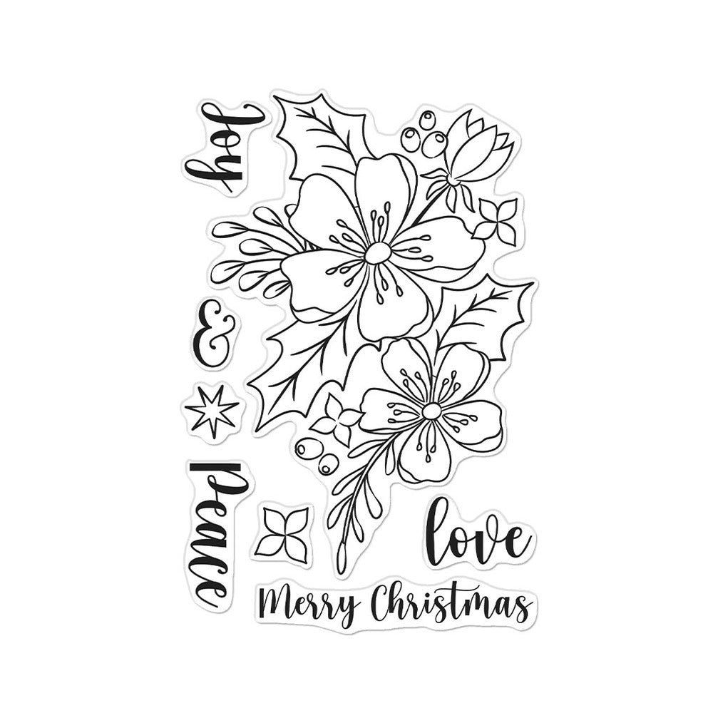 Hero Arts, Christmas Rose Stamp