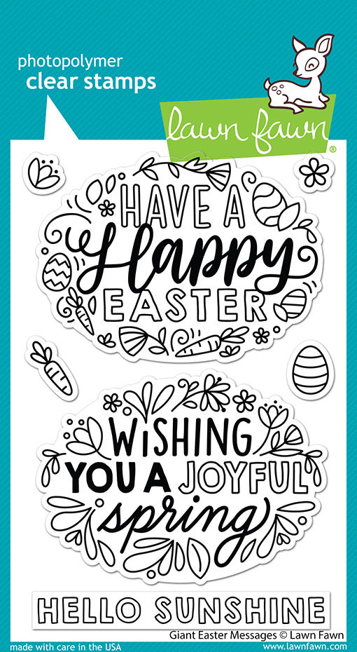 Lawn Fawn, Giant Easter Messages Stamp & Die Cuts