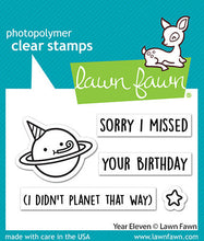 Load image into Gallery viewer, Lawn Fawn, Year Eleven Stamp &amp; Die Cut q
