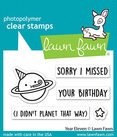 Lawn Fawn, Year Eleven Stamp & Die Cut q