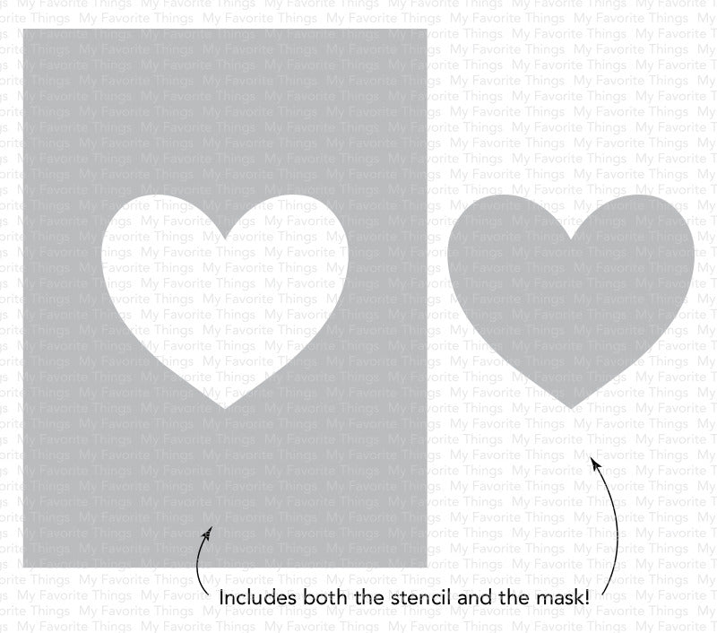 MFT, -Stencils Heart Extraordinaire