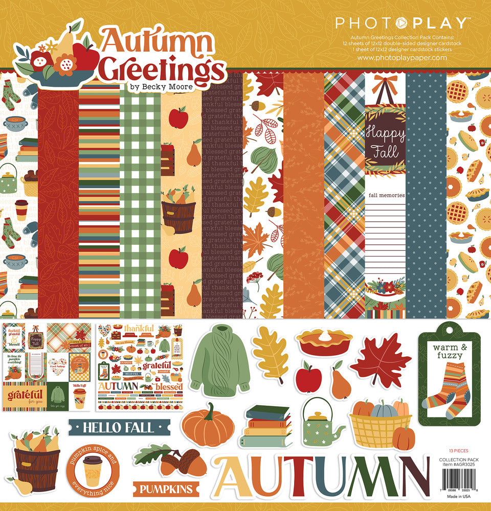 Photo Play, Autumn Greeting Paper Pack
