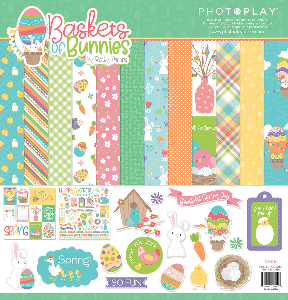Photoplay Baskets of Bunnies Paper Pack