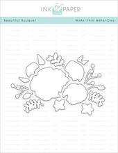 Load image into Gallery viewer, Papertry Ink Stamp &amp; Die Set, Beautiful Bouquet
