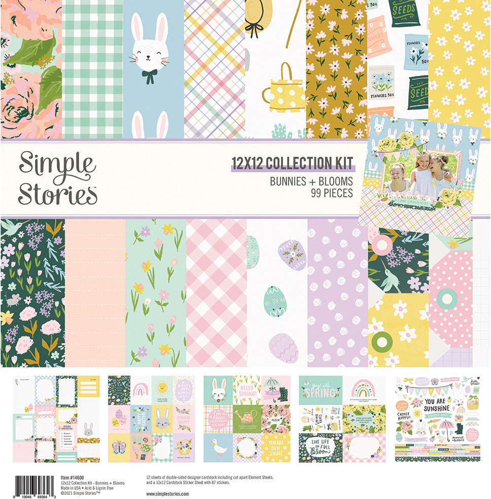 Simple Stories-Bunnies & Blooms Paper Pack