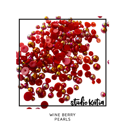 Studio Katia, Pearls, Wine Berry