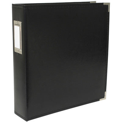 We R Memory Keepers Classic Leather Album - Ring 8 1/2 x 11in Black